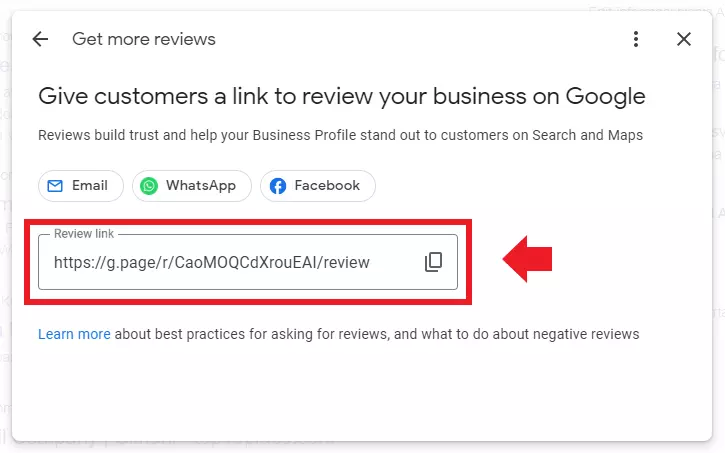 cara mendapatkan link google review